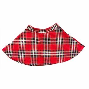 DISNEY toddler  Red Plaid Circle Skirt